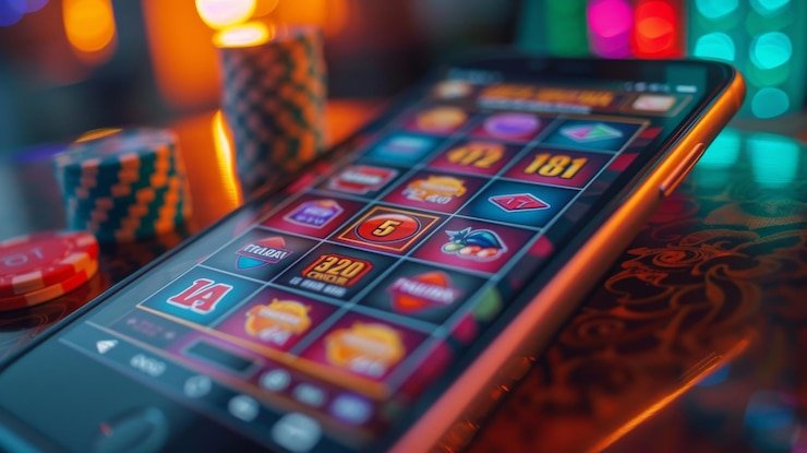 Layar aplikasi joker77 menampilkan meja dealer langsung dan pasar sportsbook